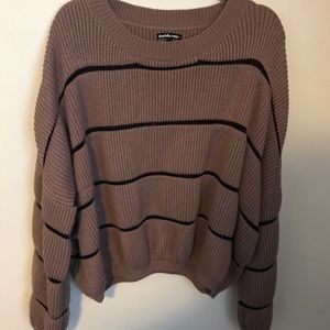 Plus size oversized sweater, chunky sleeves